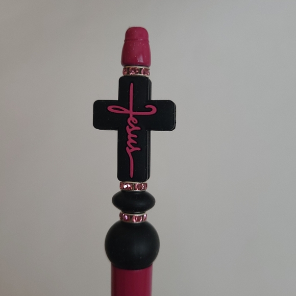 Jesus Cross Beaded Pen, Religion, Easter, He Has Risen, Christian - Picture 4 of 4